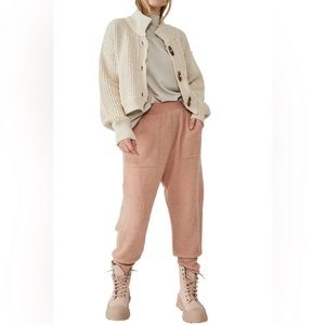 Free People C.O.Z.Y Pants. Café Cream Color.